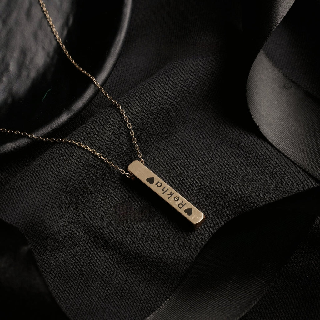 Custom Name Pendant – Personalized Engraved Necklace
