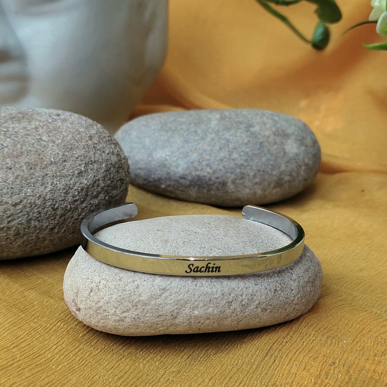 Custom Name Adjustable kada/Bracelet – Engraved Gift for Men & Women