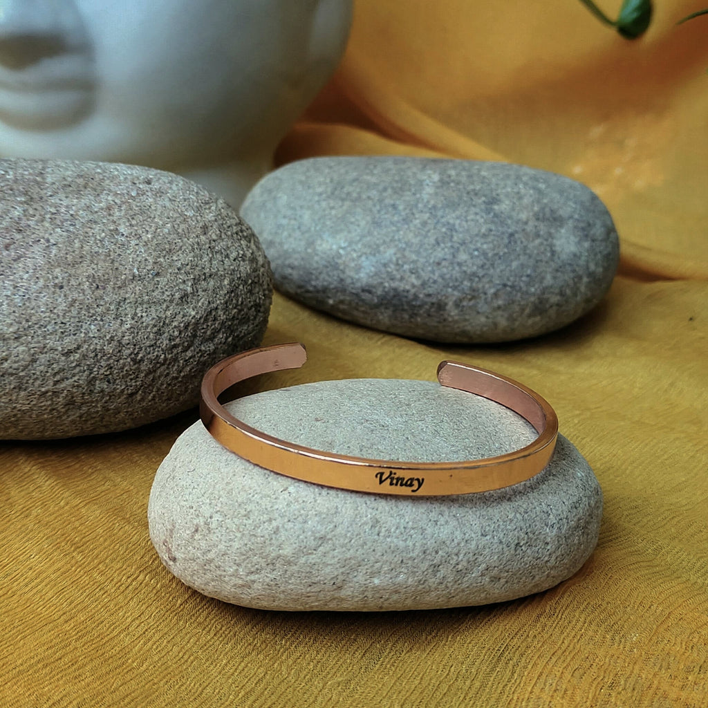 Custom Name Adjustable kada/Bracelet – Engraved Gift for Men & Women