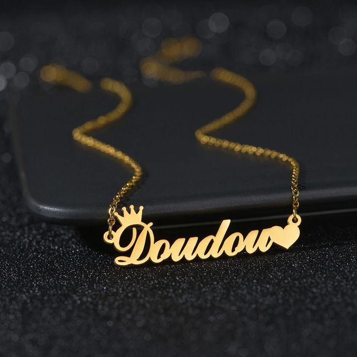Custom Name Pendant – Personalized Engraved Necklace