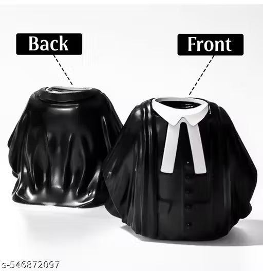 Custom Name Advocate Pen Stand with Clock – Coat Shape Desk Organizer